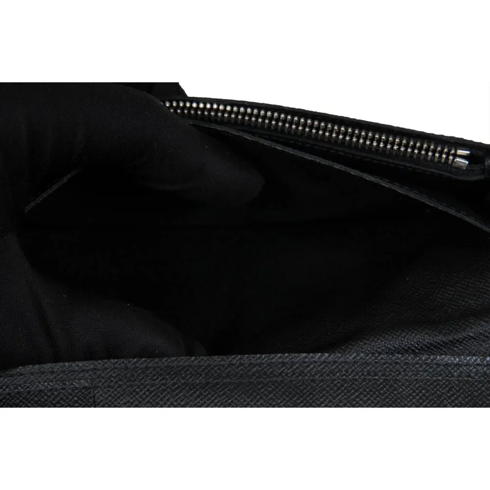 Louis Vuitton Brazza Long Wallet Black Damier Graphite 16 Card Wallet Canvas